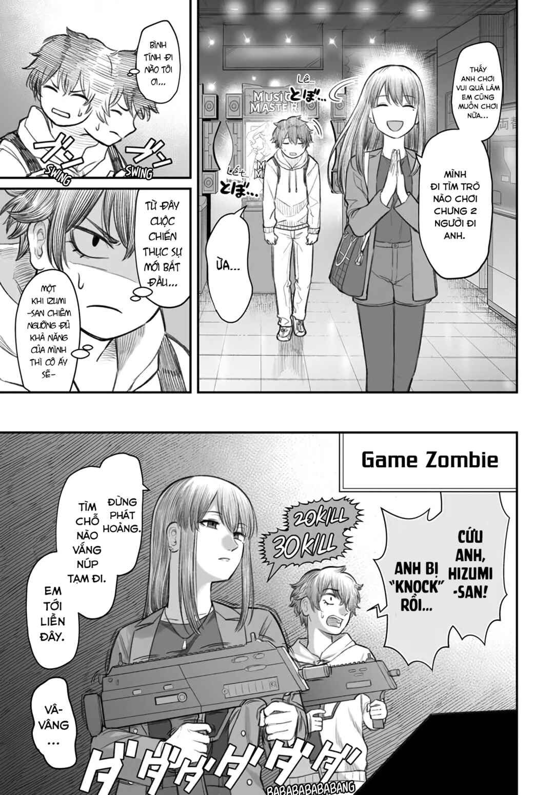 Trang 9 — Chương 3 · Cô bạn gái đi hẹn hò với tên vô dụng ở game center.