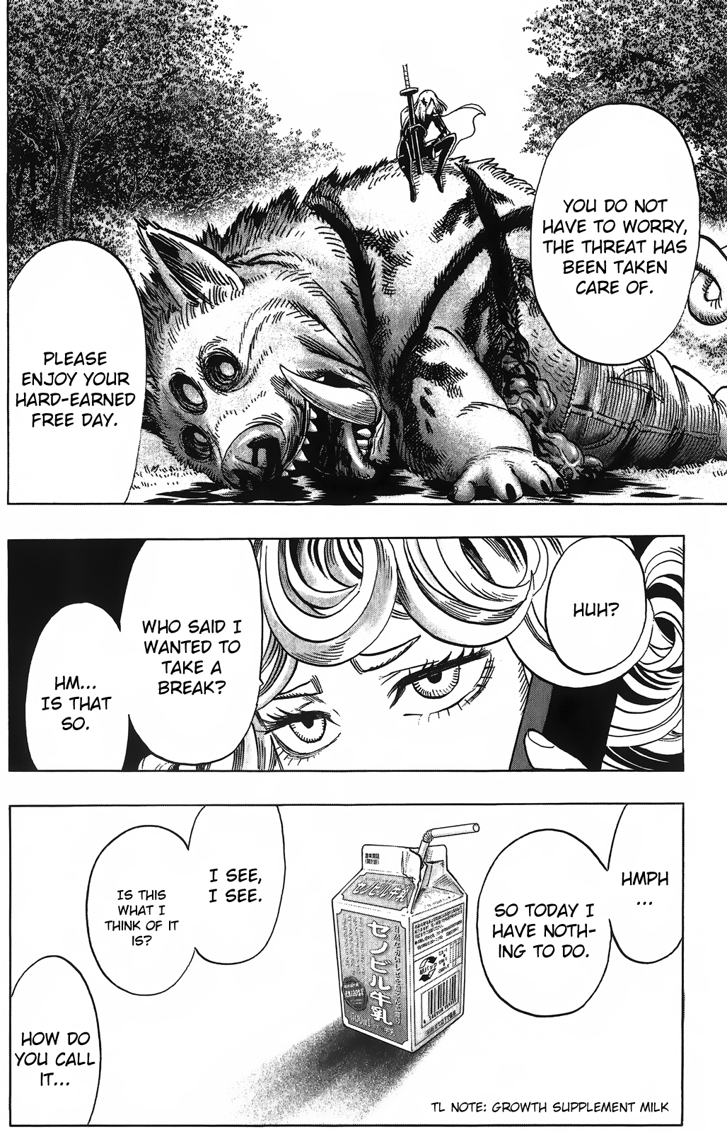 Chapter 55.6 (Tatsumaki's Day Off | Volume 10 Extras) page 6